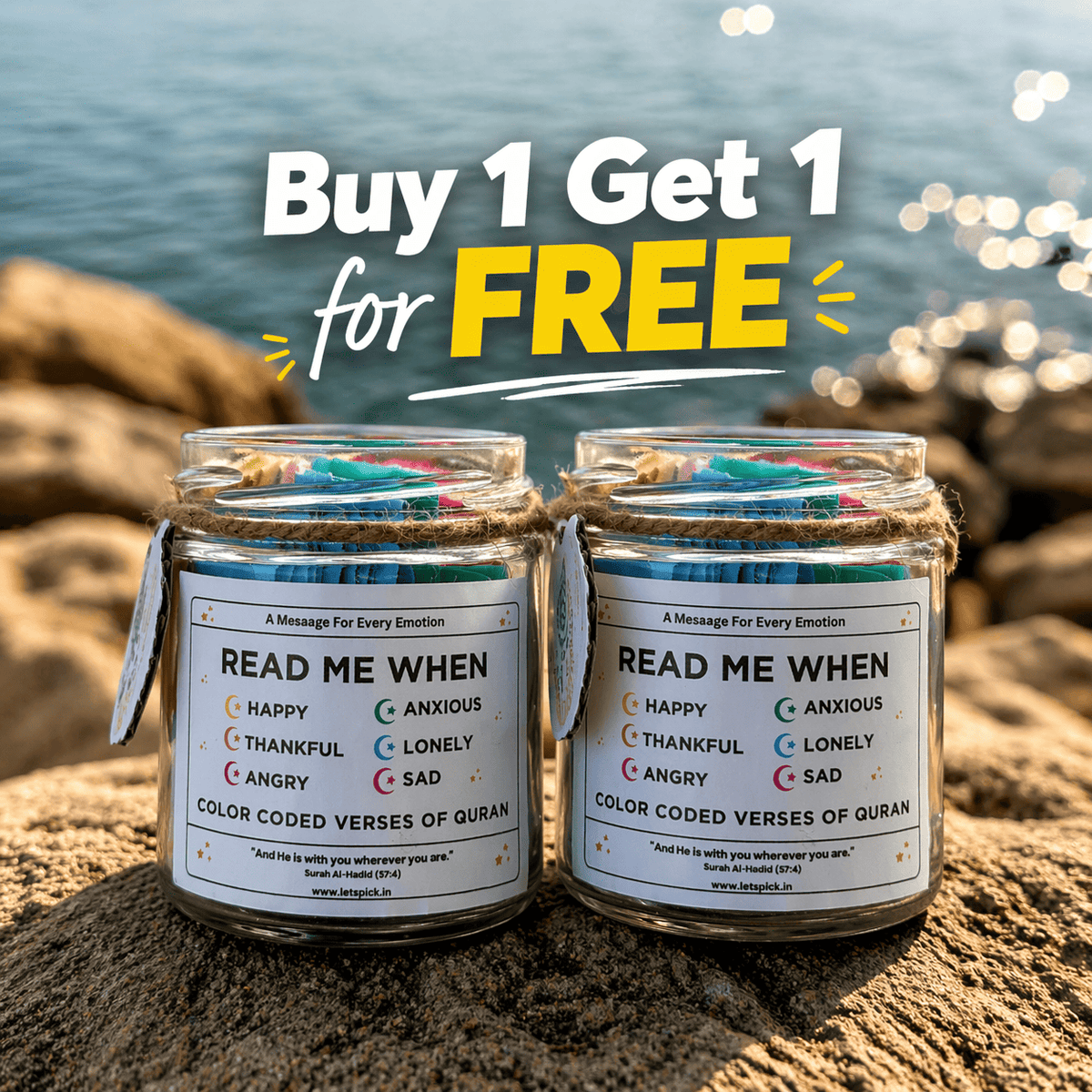 The Halal Jar Of Emotions | PREMIUM (Buy1Get1 FREE)